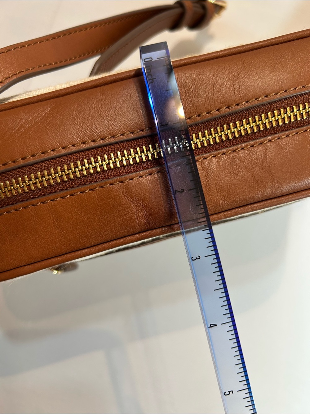 Tommy Bahama Cream and Brown Canvas Crossbody with Pineapple Detail - Picture 16 of 16